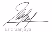Eric Sanjaya Signature